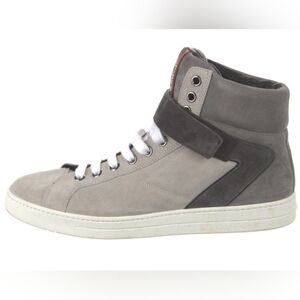 RARE Prada Avenue Suede High-Top Sneaker Gray US Men's Size 10 ( GUC)